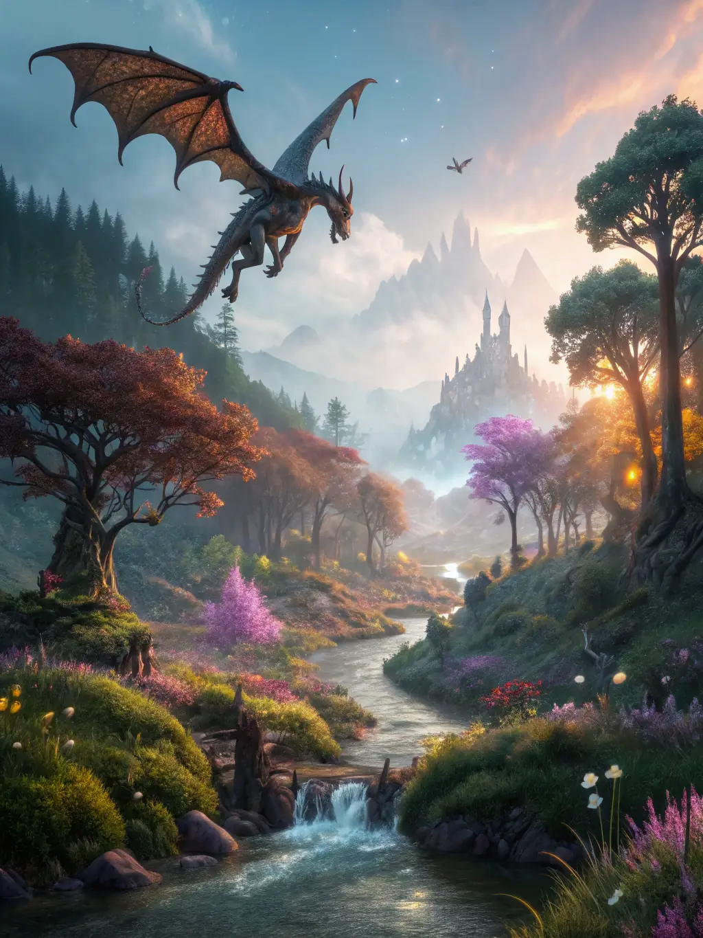 A visually stunning image of a fantasy-themed PG slot game featuring mythical creatures, magical artifacts, and enchanting landscapes.