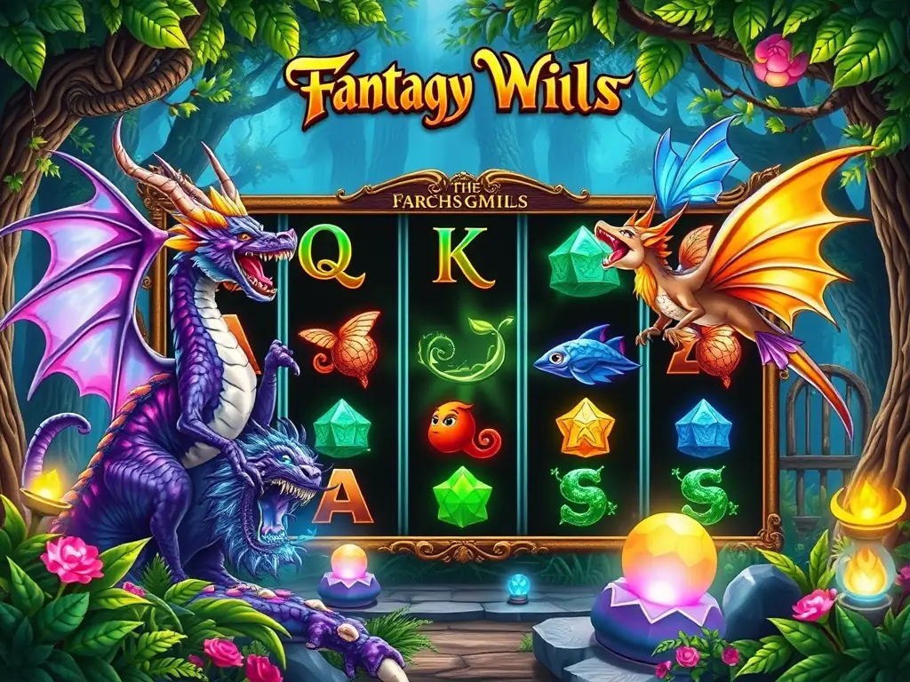 A captivating image of the 'Dragon's Luck' slot game, highlighting its intricate design and mystical theme.